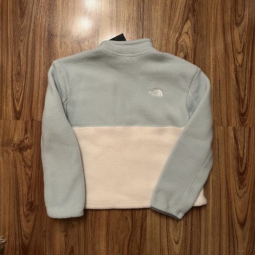 The North Face Yumiori 1/4 women's fleece new with tags, white and turquoise