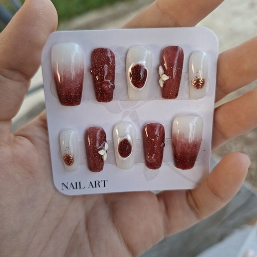 Press On Nails set with application tools new