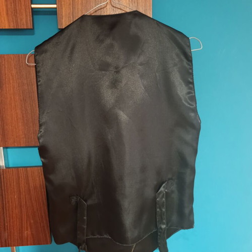 Vintage suede vest with gold details like new, size L