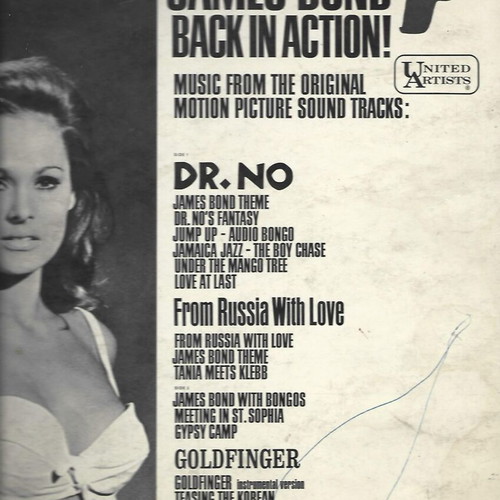 James Bond rare record cover used