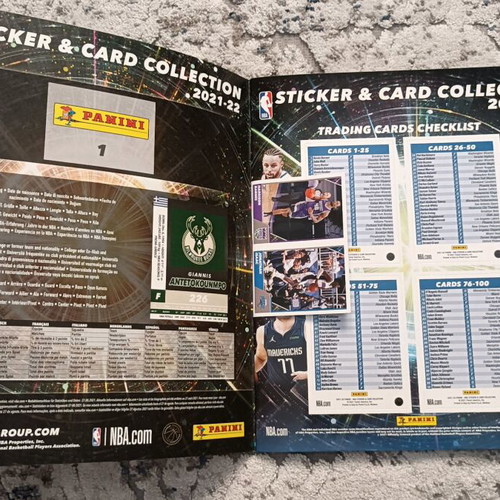 Panini NBA Basketball 2021-2022 Album new, Greek edition