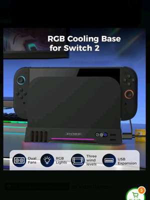 RGB Βάση ψύξης για Nintendo Switch 2 καινούργιο