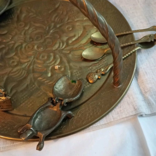 Bronze coffee set used