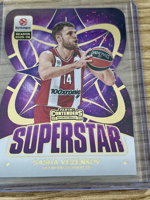 Κάρτα Sasha Vezenkov Ολυμπιακός Superstar Panini Euroleague 2025-26 καινούργιο