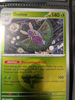 Dustox Ascended Heroes Pokémon Card like new, Symbol 015