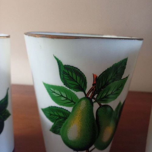 Drink set from the 60s like new with 6 glasses and jug