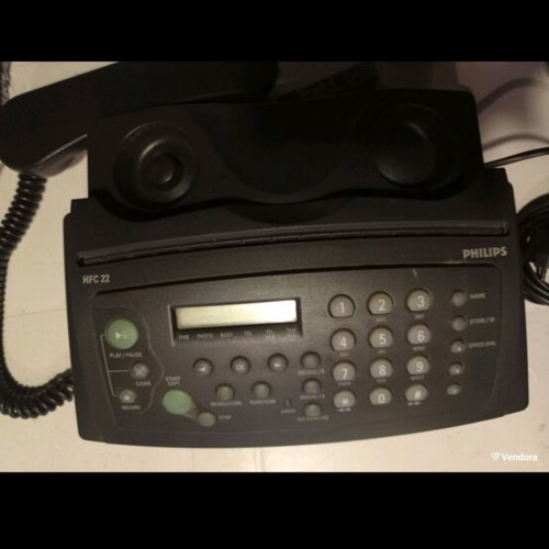 Philips fax phone like new, black, wired