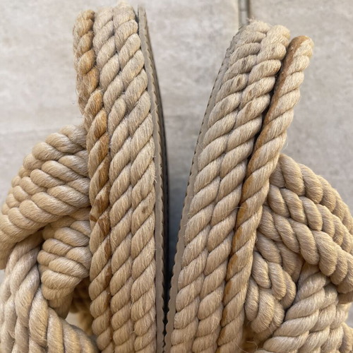 H&M rope sandals size 39 used, beige