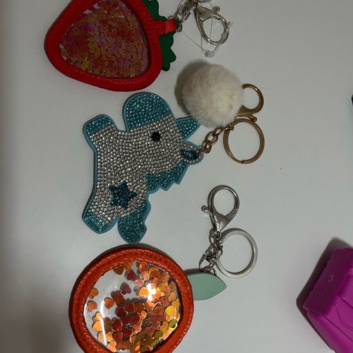 Keychain collection with carabiner and pendant new