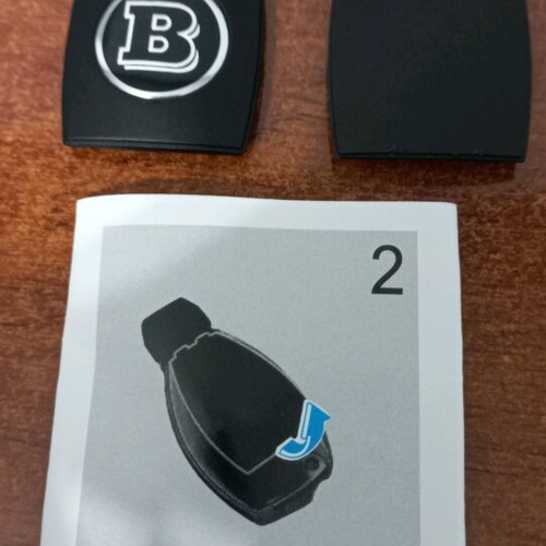 Replacement caps with embossed Brabus logo for Mercedes key new