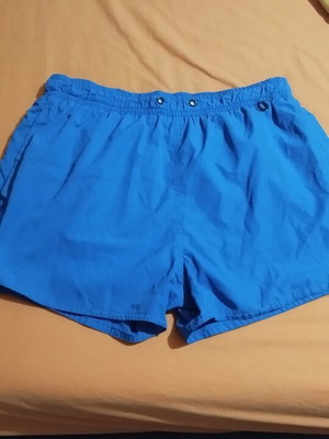 Children's swim shorts, blue, age 13