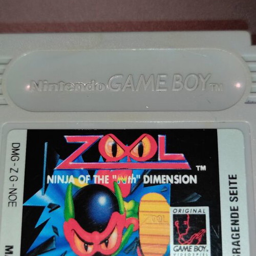 Nintendo Game Boy Zool Ninja of the "Nth" Dimension used with case