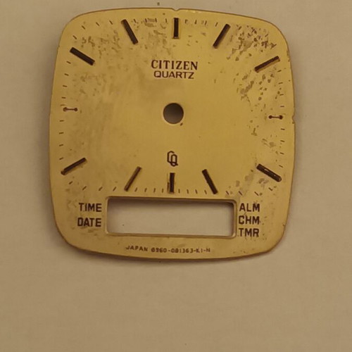 Citizen women's watch like new, analog and digital, yellow and silver
