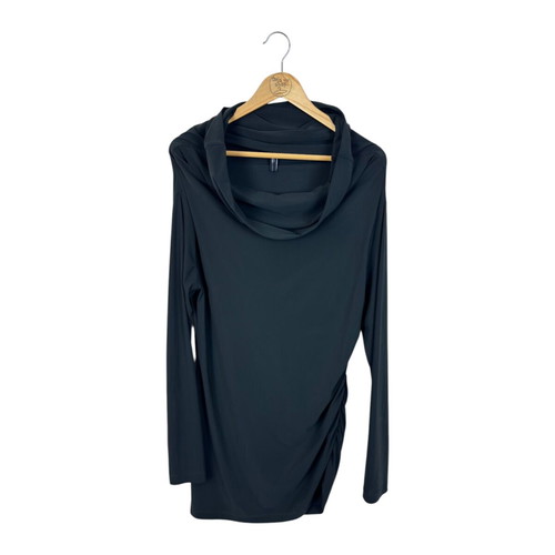 High women's elastic tunic XL like new, dark blue
