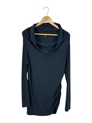 High women's elastic tunic XL like new, dark blue
