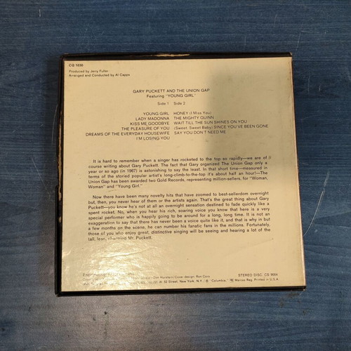 Garry Puckett and the Union Gap prerecorded tape used