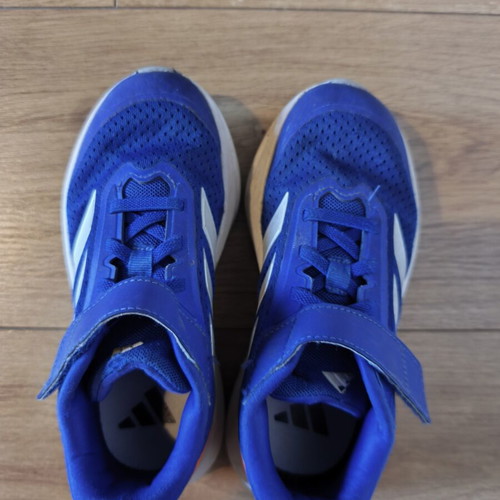 Adidas kids' blue athletic shoes size 31.5 used