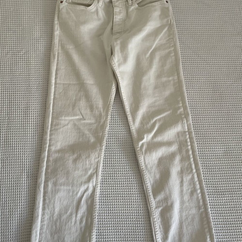 Reiko white jeans three-quarter length, like new, size S