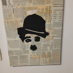 Handmade mixed technique frame 30x40 new