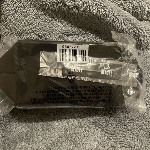 Cult Beauty black makeup bag new