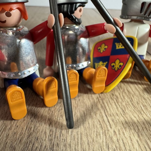 Vintage Playmobil Medieval Royal Court lot used, queen and knights