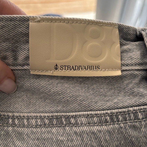 Stradivarius Wide Leg Baggy Jeans size 42 like new, gray