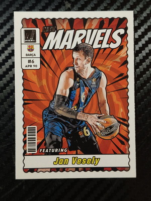 Jan Vesely Net Marvels Insert #7 Panini Donruss EuroLeague Card FC Barcelona