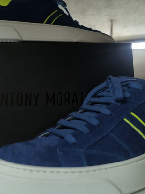 Antony Morato sneakers size 45 like new, blue suede