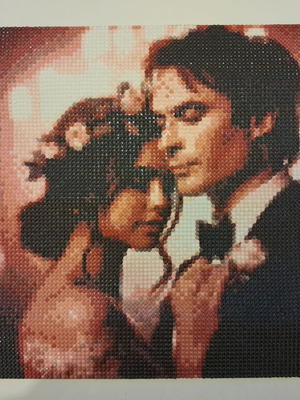 Damon & Elena Diamond Art from The Vampire Diaries series