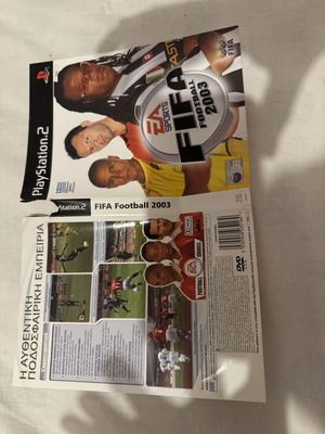 FIFA 2003 PS2 cover Greek with small tear on side