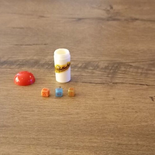 Würfelbecher collector's dice cup like new, fly agaric shape from the 70s