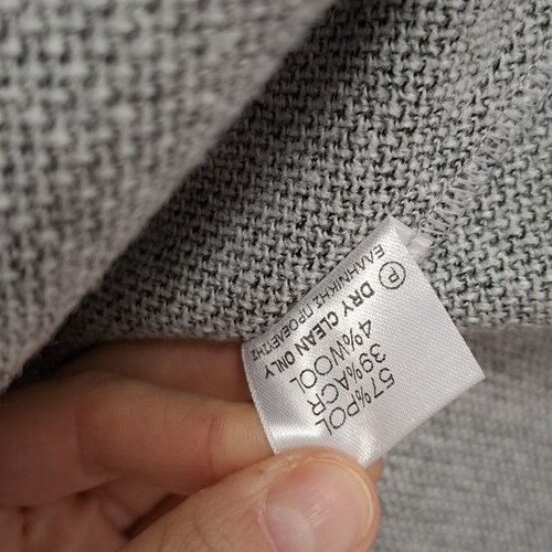 Iso Coat Size S Like New, Gray, Thin with Side Slit