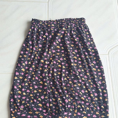 Floral Strapless Tube Top used, colorful small flowers