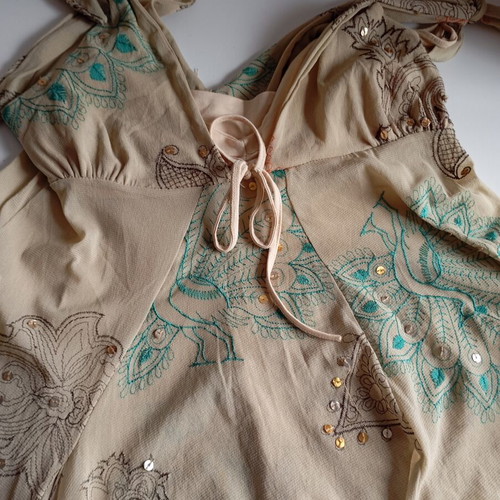 Lynne vintage blouse used, beige mint, size M