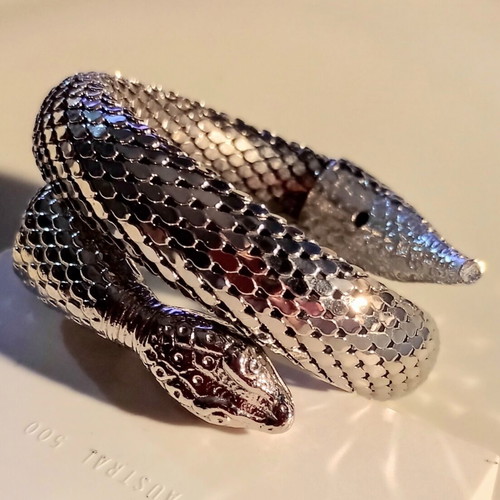 Whiting & Davis snake bracelet like new, stainless steel plated
