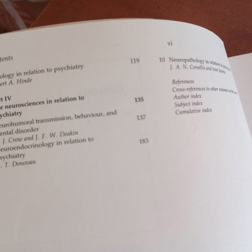 Handbook of Psychiatry 5: The Scientific Foundations of Psychiatry