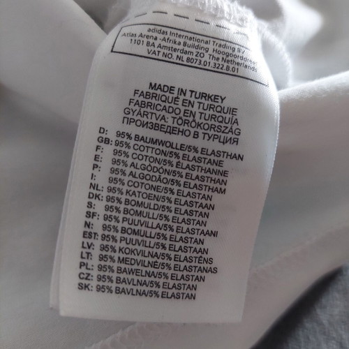 Adidas women's short-sleeve shirt white small like new