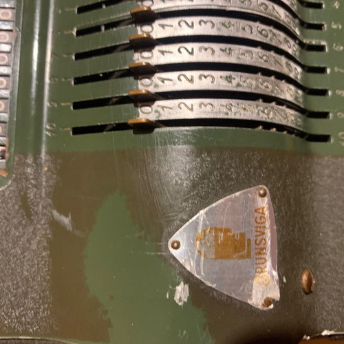 Μηχανοκίνητη αριθμομηχανή Brunsviga 13R 1950 μεταχειρισμένη συλλεκτική
