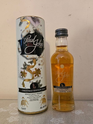 Paul John Christmas Edition 2024 Single Malt whisky new, 50ml miniature