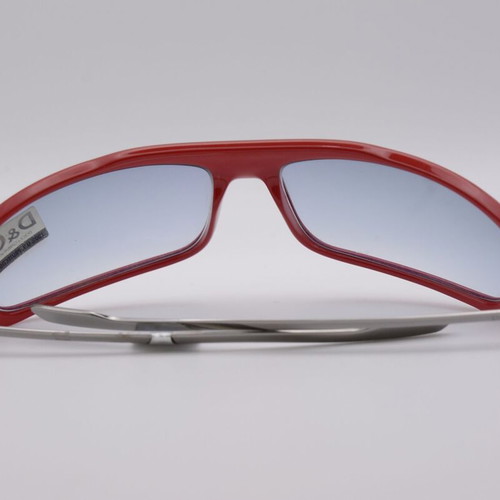 Dolce & Gabbana 2142 910 New Vintage Sunglasses Red Shield Mask Italy NOS