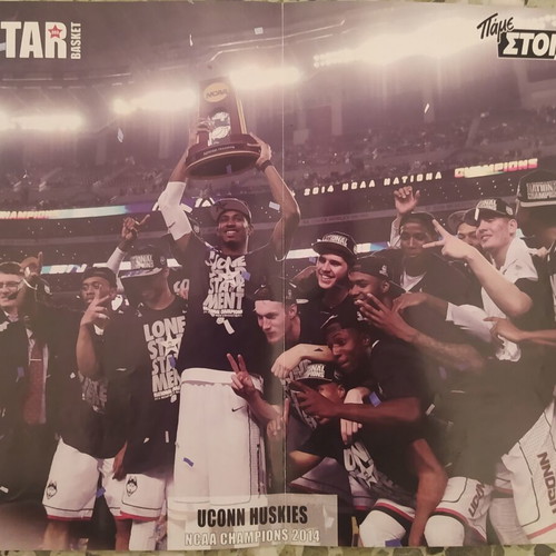Double basketball poster Real-NBA used