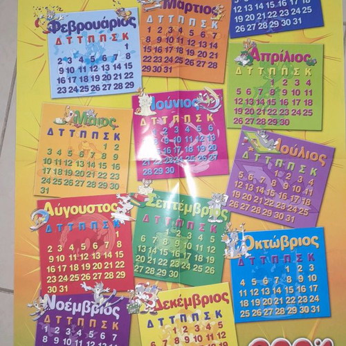 Tom and Jerry 2004 calendar poster in excellent condition