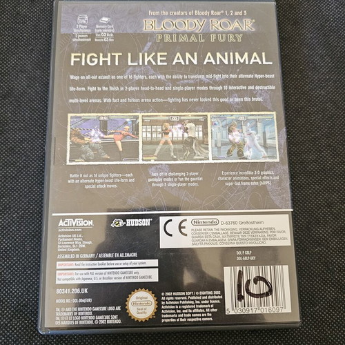 Bloody Roar Nintendo GameCube game used with manual