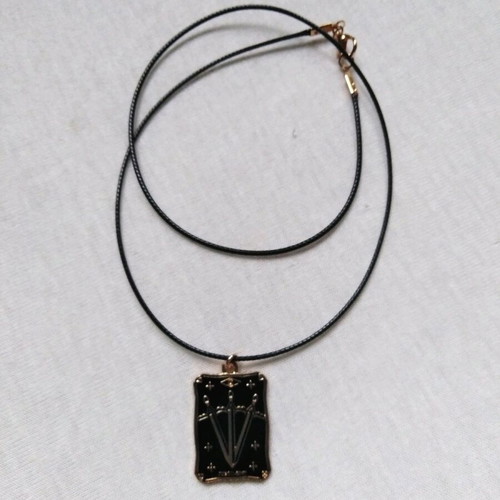 Metagion Tarot The Crisis gold plated with black enamel new