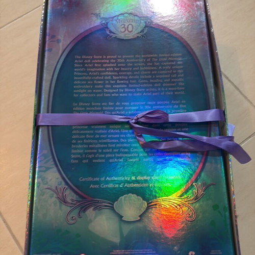 Disney Limited Edition Ariel Doll Box like new