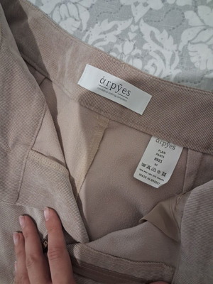Arpyes corduroy cargo pants, size M, beige