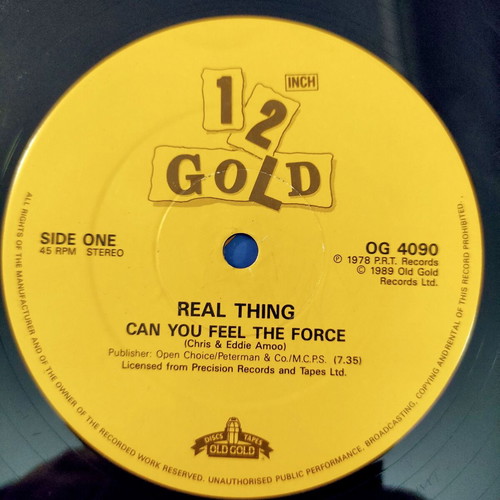 The Real Thing Can You Feel The Force You To Me Are Everything 12'' Vinyl used