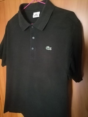 Lacoste men's T-shirt black size large used