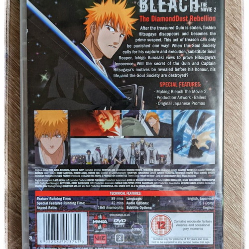 Bleach The Diamond Dust Rebellion Movie 2 DVD anime