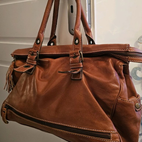 Tabitha shoulder bag used, brown leather